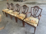 LOT (5) DINING CHAIRS