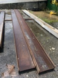 (2) 15INX22FTX1/2IN THICK STEEL I-BEAMS