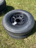 (2) 225/75/r15 Tire & 6 Lug Rims