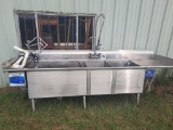 3 Compartment Stainless Steel Sink W/motor