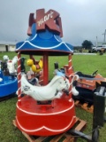 Merry Go Round 3 Animal Coin Operated Ride