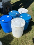 (5) 30 Gallon Drums