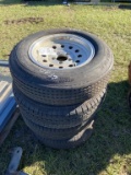 225/75/15 Aluminum Wheels And Tires