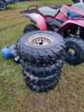 (2) 24x9x11, 24x8x12 Atv Tires And Rims