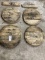 (4) Jack Daniels Whiskey Barrel Lids