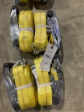 (4) 2in X 27ft Nylon Ratchet Straps