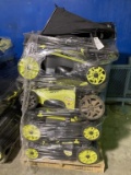 (8) Ryobi Electric Push Mowers