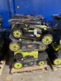 (8) Ryobi Electric Push Mowers