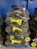 (8) Ryobi Electric Push Mowers