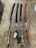 (4) Samurai Swords