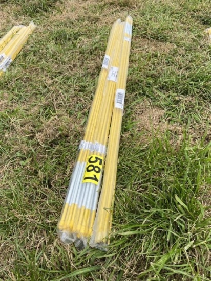 (36) 48in Yellow Reflective Rods