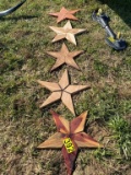 (5) Wood Cedar  Stars