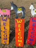 Donkey Welcome Sign
