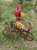 20in Red Bird Flower Pot Stand