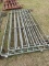 (4) 5x10 Green Metal Gate Livestock