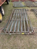 (4) 5x10 Green Metal Gate Livestock