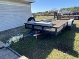 20ft Utility Trailer, Tool Box, New Spare Tire