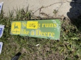 John Deere Metal Sign