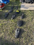 (3) Small Gator Yard Decor