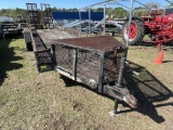 Black 6x24 Tandem Axle Trailer