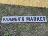 Metal Farmers Market Sign