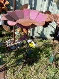 29 Inch Metal Pink Flower