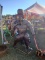 Life Size Sasquatch Statue, Metal, Copper Color,