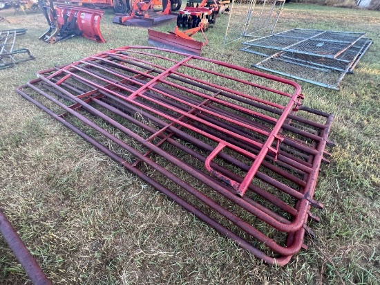 (4) 5x10 Red Livestock Gates