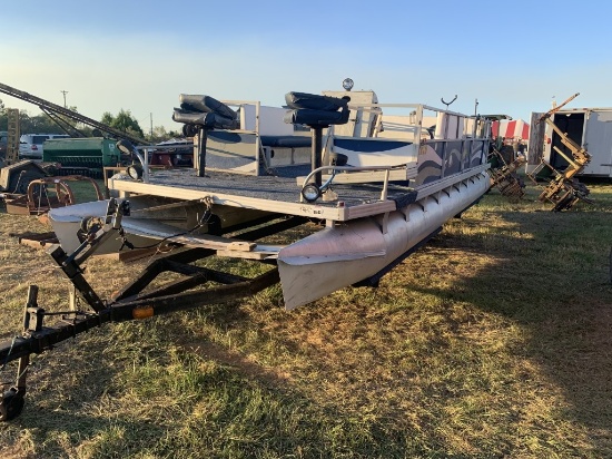 24 Ft Sunsetter Pontoon Boat,