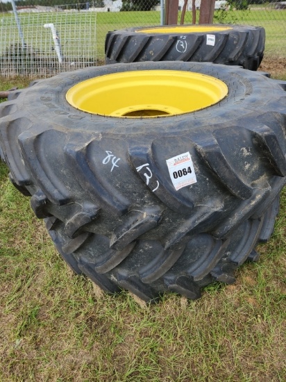 Firestone 420/85r 28, Tire, Rims (2) John Deere