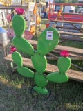 4 1/2' Tall X 3' Wide Metal Cactus