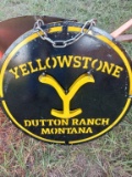 15in Yellowstone Dutton Ranch Montana Sign