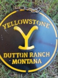 12in Yellowstone Dutton Ranch Sign