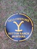 24in Dutton Ranch Montana Sign