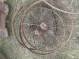 Vintage 29in Steel Wagon Wheel