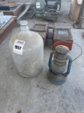 Vintage Glass Jar And Lantern