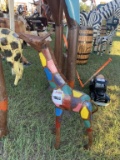 Metal Giraffe Mulit-color