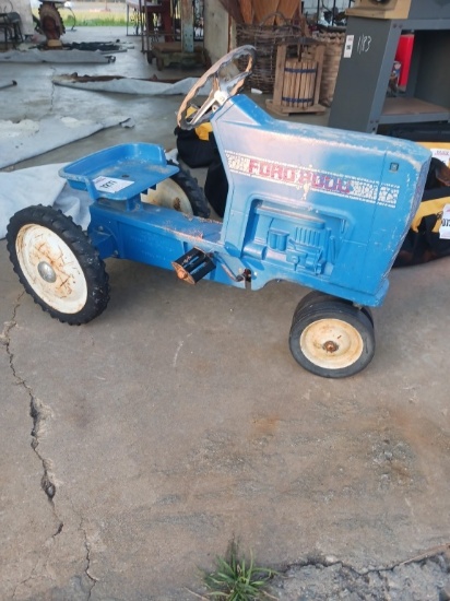 Vintage Ford Pedal Tractor, Blue