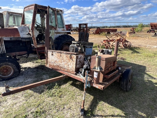 Single Axle Service Trailer W/ Air Compressor & To