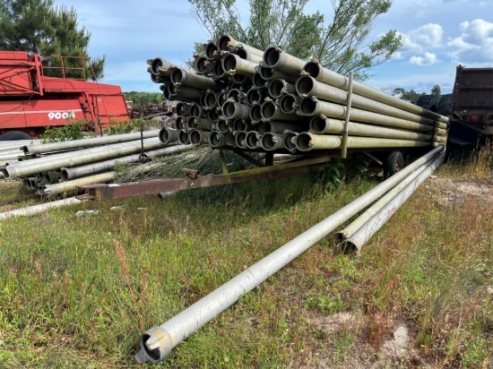 6in Diameter Interlock Irrigation Pipe W/ Trailer