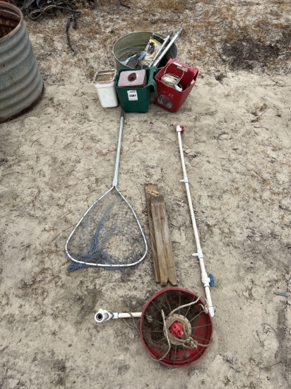 Flag Strips, Salt Block, Galvanized Pale, Misc.