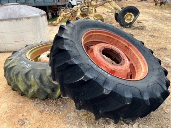 2 Armstrong Hi Powerlug Tractor Tires And Rims