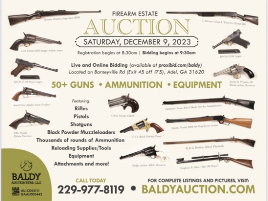 Firearm Estate & Equipment Auction