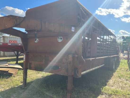 1998 24ft Stock/hay Flatbed  Tandem Axle Trailer