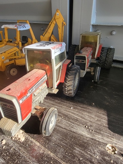 (2) Vintage Metal Precision Toy Tractors