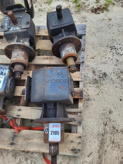 (2) Batwing Gear Boxes, Woods Brand