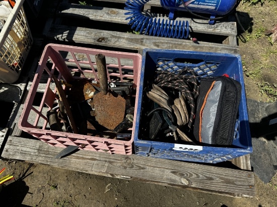 1 Crate W. Roadside Kit, Gloves, Tire Inflator