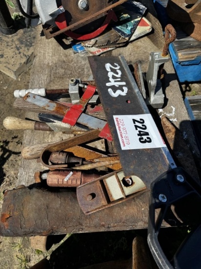 Hand Saw, Wood Planer, Wood Clamps,