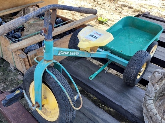 John Deere Tricycle & Wagon
