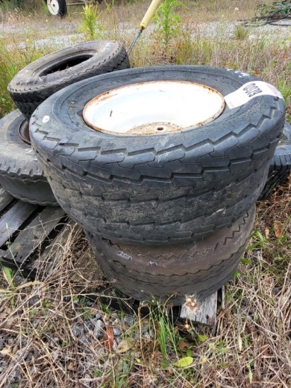 Pallet of tires and rims